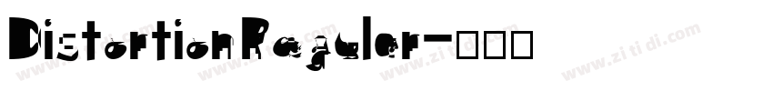 Distortion Regular字体转换